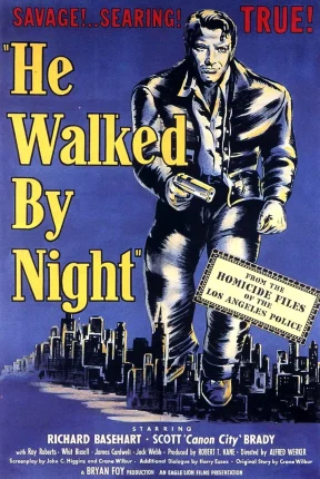 He Walked by Night 1948 portrait movie poster image.