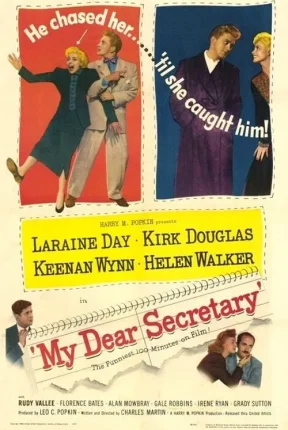 My Dear Secretary 1948 Movie Portrait Poster Image.